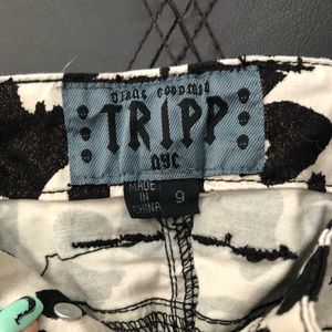 Tripp Pants White and Black Spots (cow print)